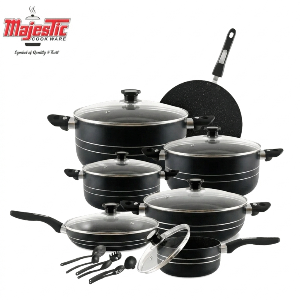 WONDER CHEF GIFT SET 19 Pcs (2-Layers Marble Coated)