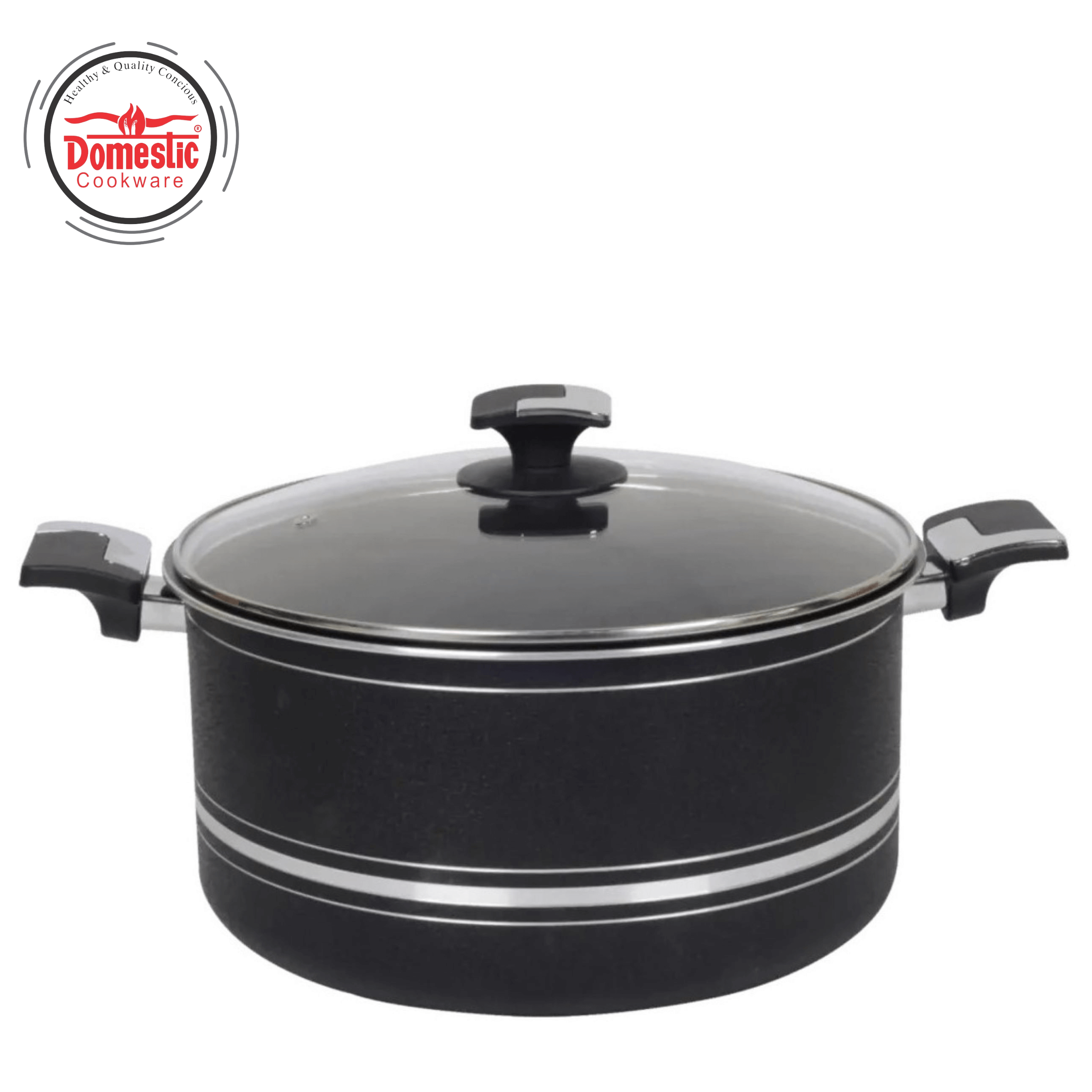 Domestic Nonstick Casserole with 4-Layer Marble Coated