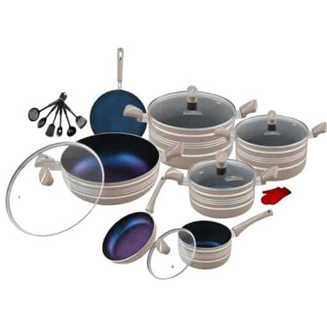  Stylish 21-Pc Gift Set with Marble Coating