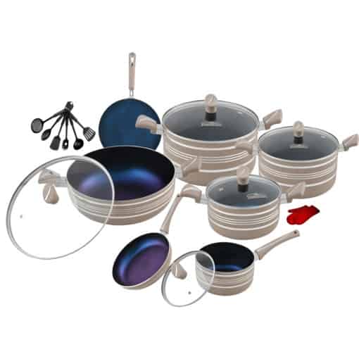  Stylish 21-Pc Gift Set with Marble Coating