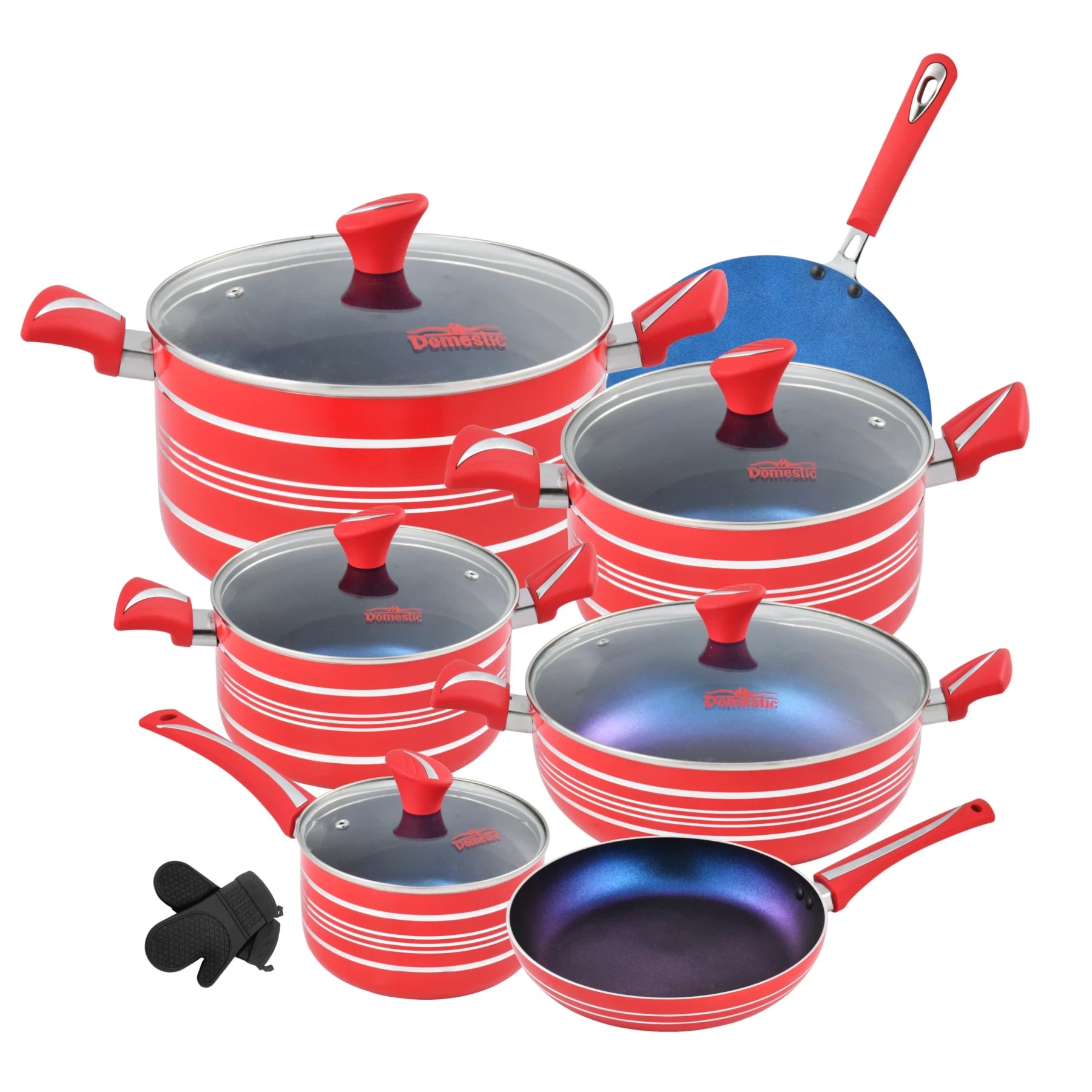 Stylish 21-Pc Gift Set with Marble Coating