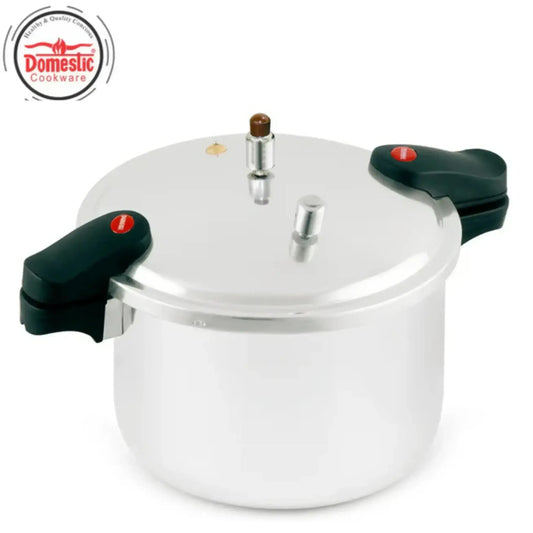 High-performance Majestic Pressure Cooker featuring modern design, secure locking lid, and energy-efficient cooking technology.
