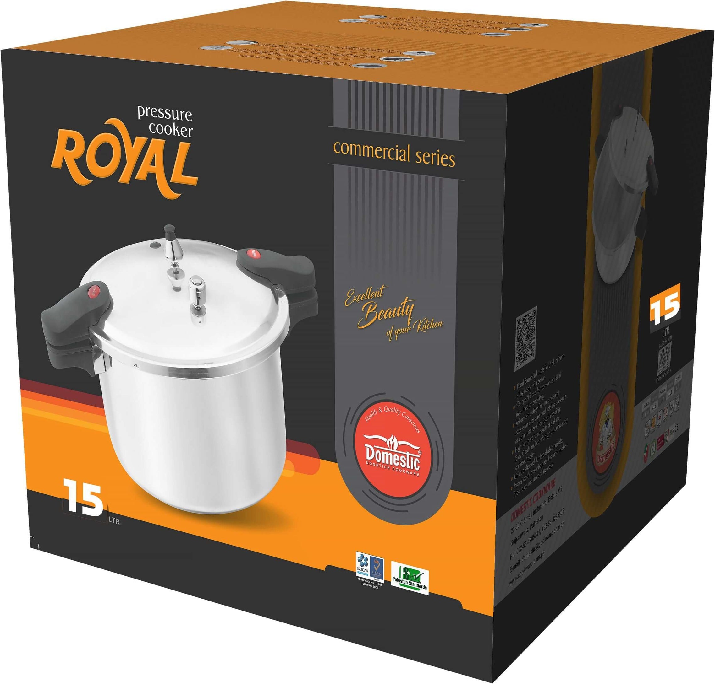Domestic Pressure Cooker 15 Liter