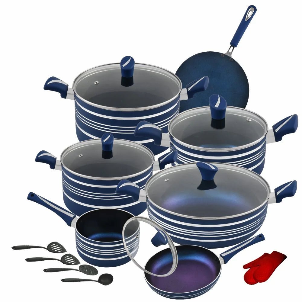  Stylish 21-Pc Gift Set with Marble Coating